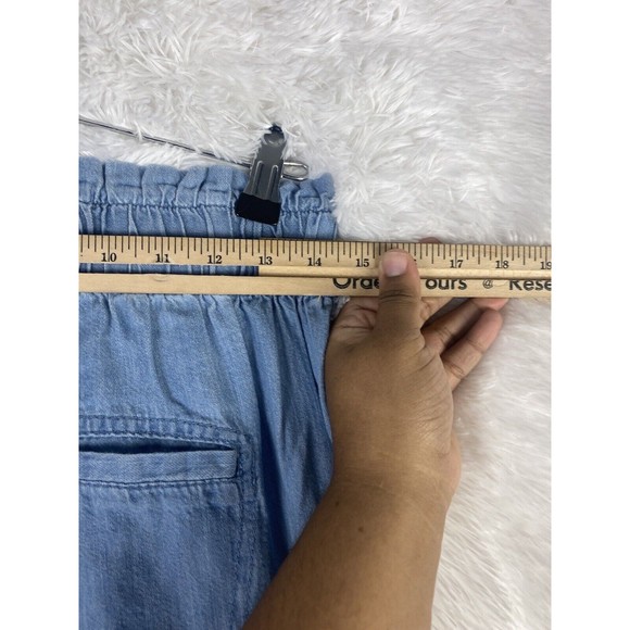 HOLLISTER High Rise Blue Chambray Denim Paperback Joggers Womens SZ S - Picture 6 of 13